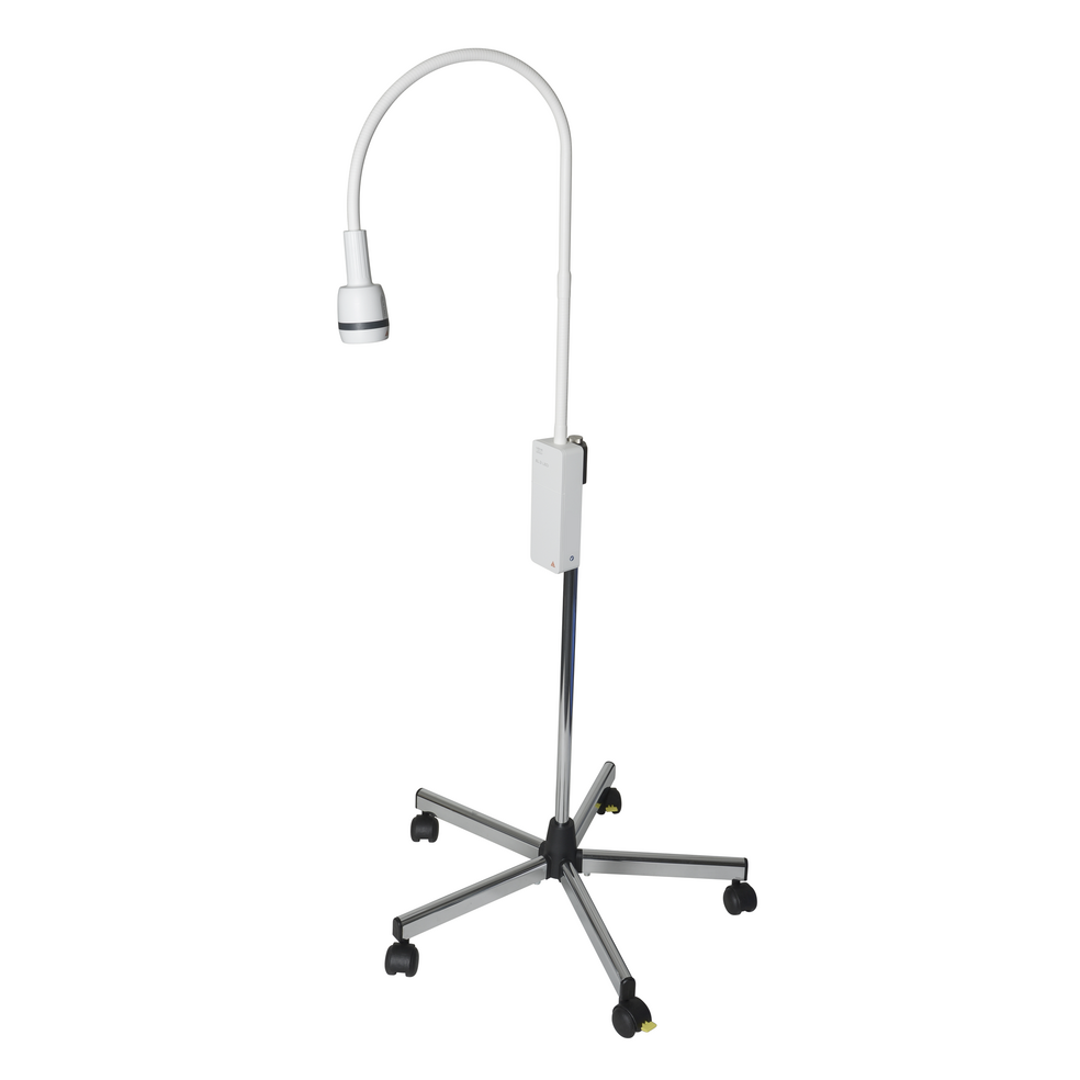 HEINE EL3 LED Examination Light, wheeled stand, metal base